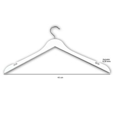 Ahşap görünümlü Plastik, Elbise, Bluz Askısı 43 cm